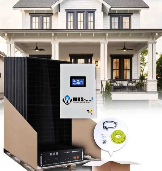 Zelfverbruikskit met 10 lithiumpanelen van 5,6 kVA