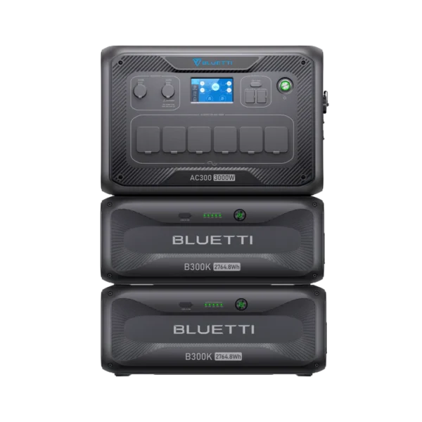 BLUETTI AC300 + B300K Thuis Back-up batterij | 3000 W, 2764,8 Wh